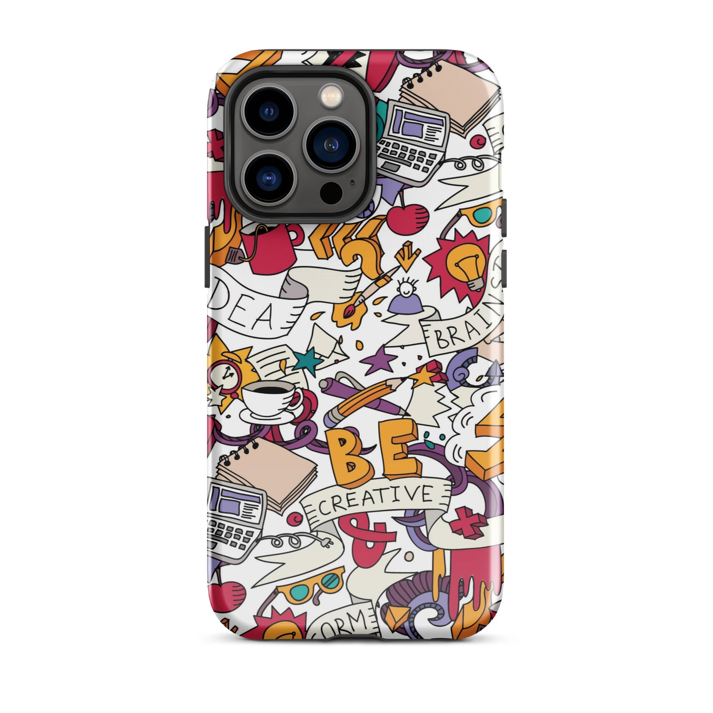 Tough Case for iPhone® Be Creative White