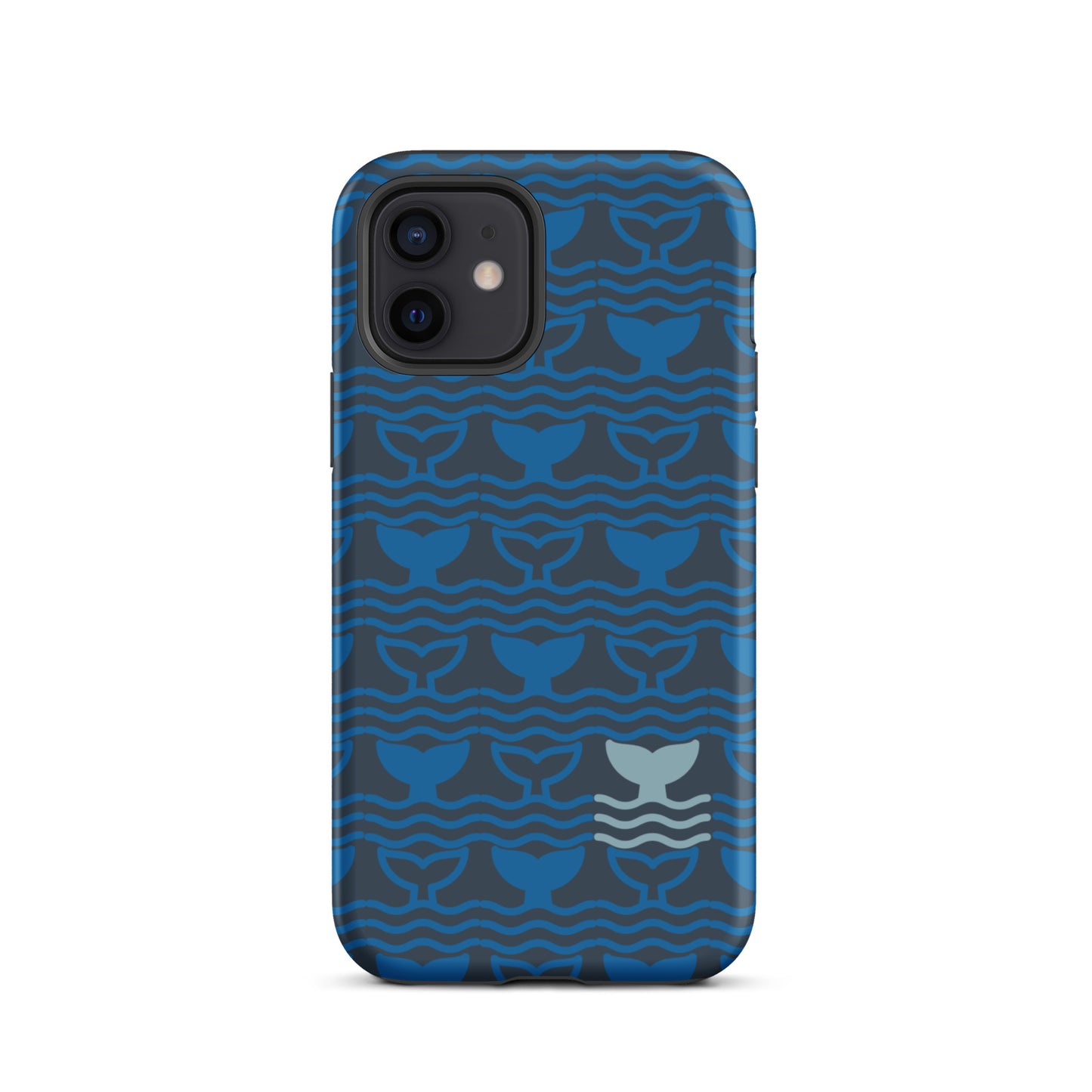 Tough Case for iPhone® Whale Tail Fins Blue