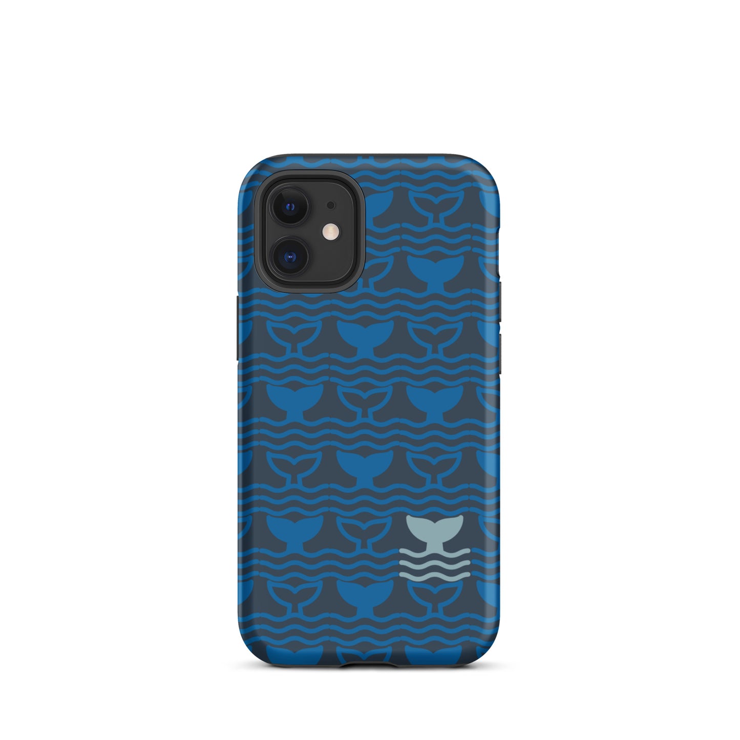 Tough Case for iPhone® Whale Tail Fins Blue