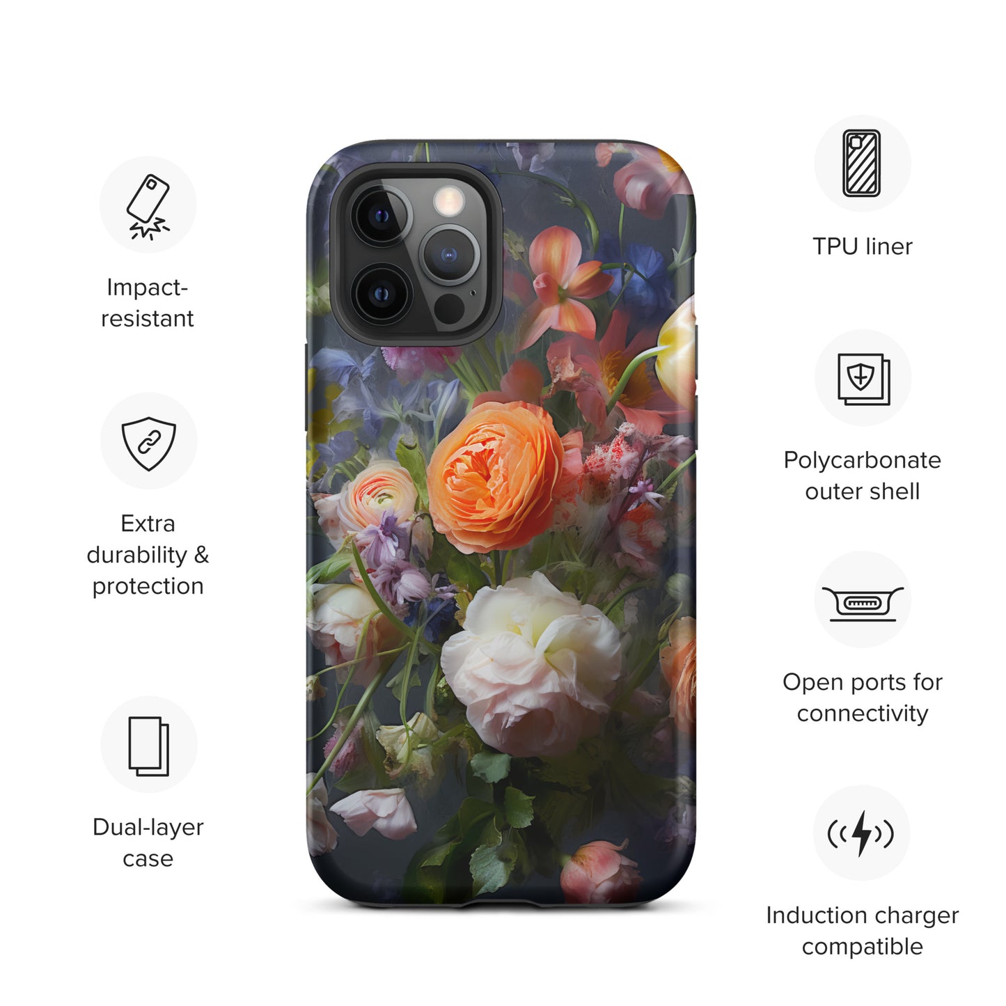 Tough Case for iPhone® Floral 1