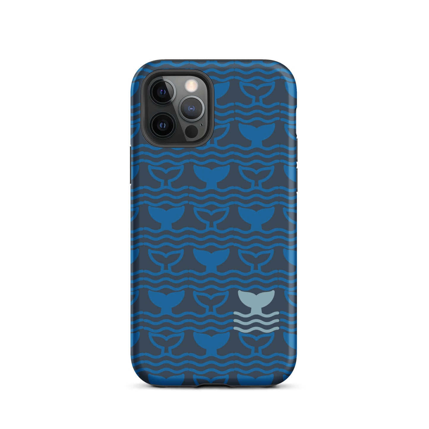 Tough Case for iPhone® Whale Tail Fins Blue