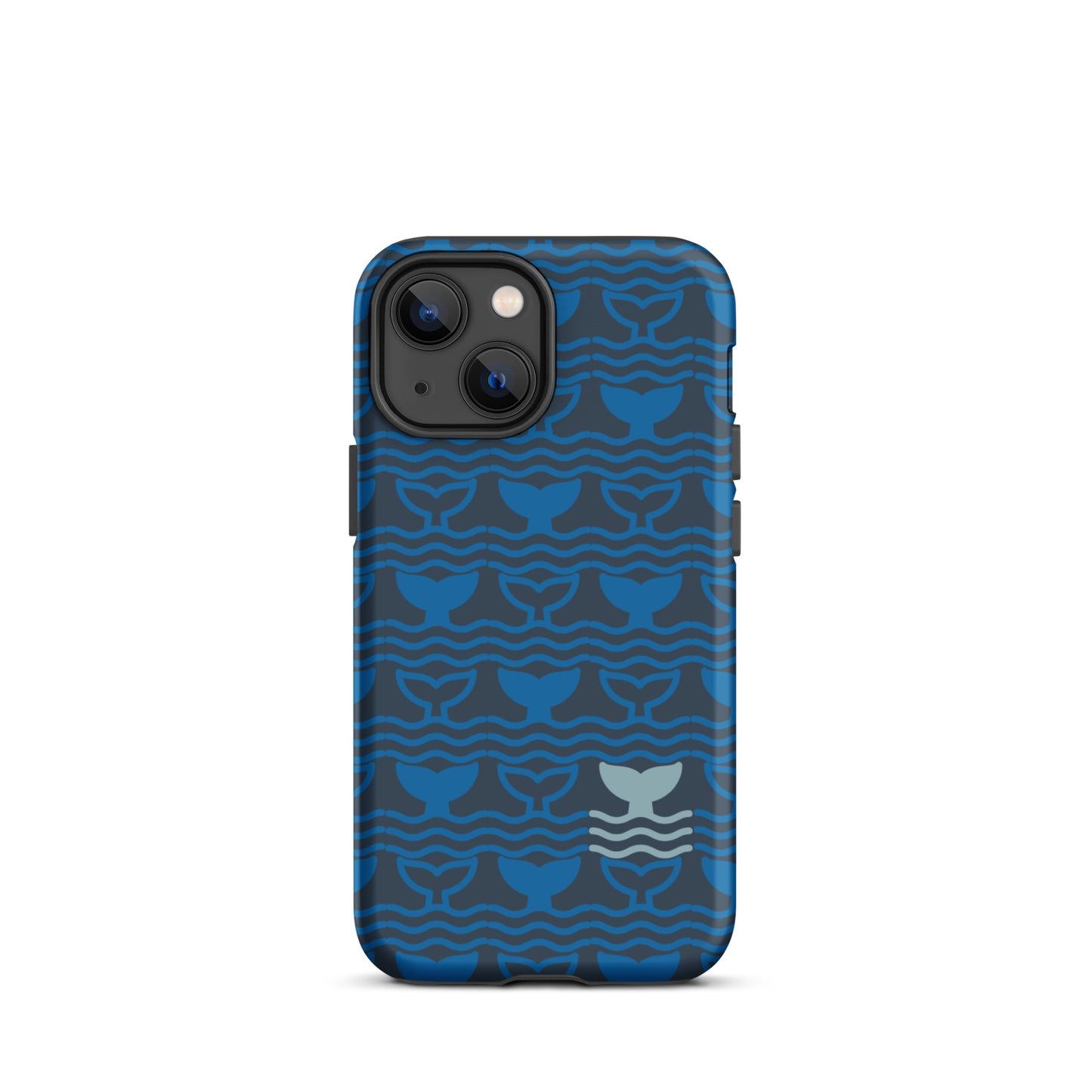 Tough Case for iPhone® Whale Tail Fins Blue