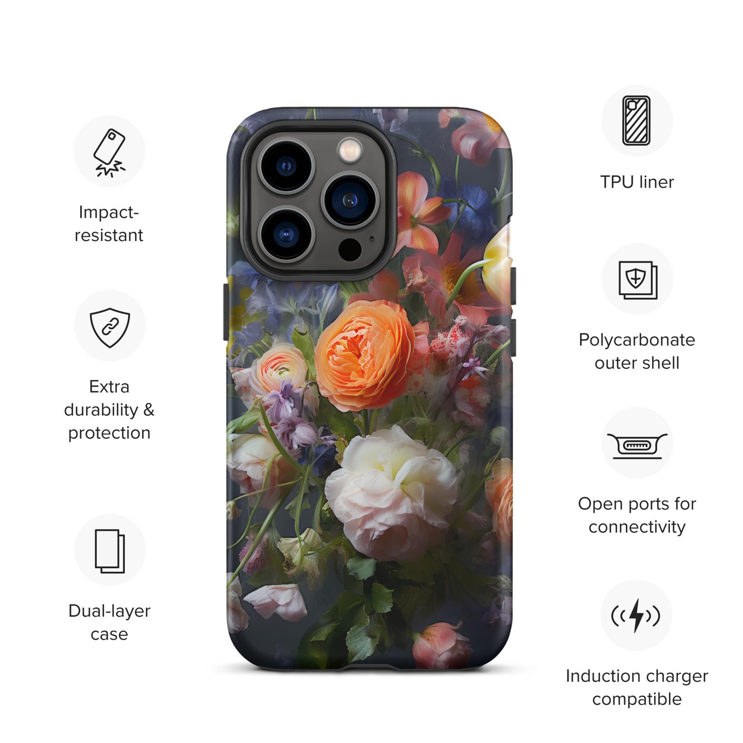 Tough Case for iPhone® Floral 1