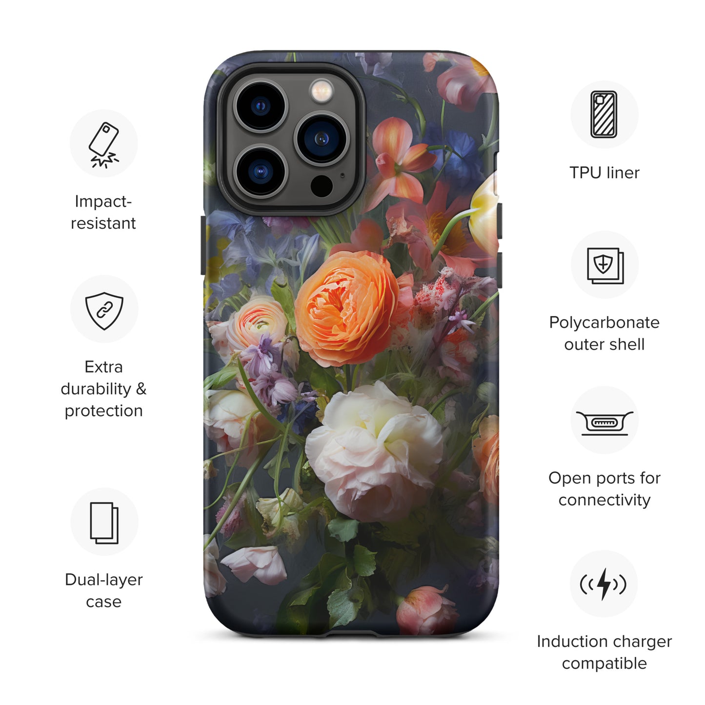 Tough Case for iPhone® Floral 1