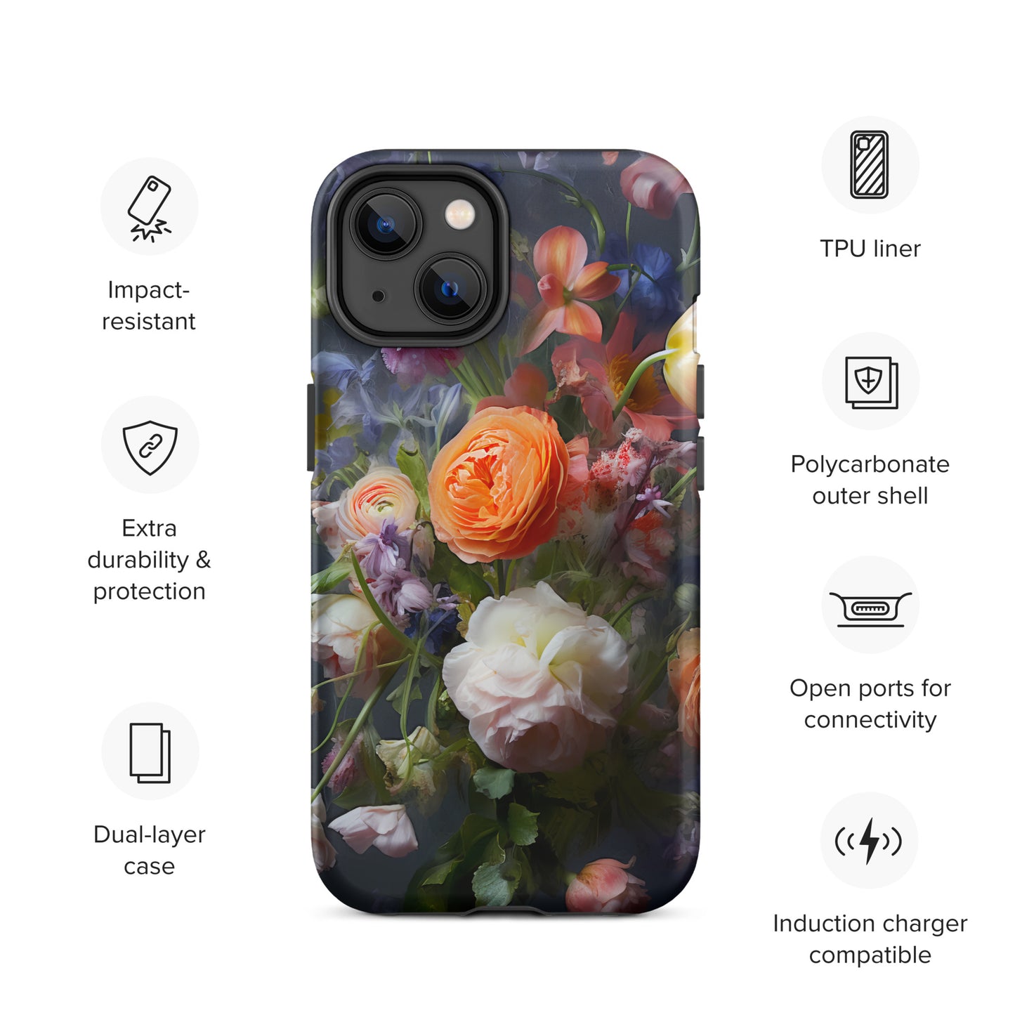 Tough Case for iPhone® Floral 1