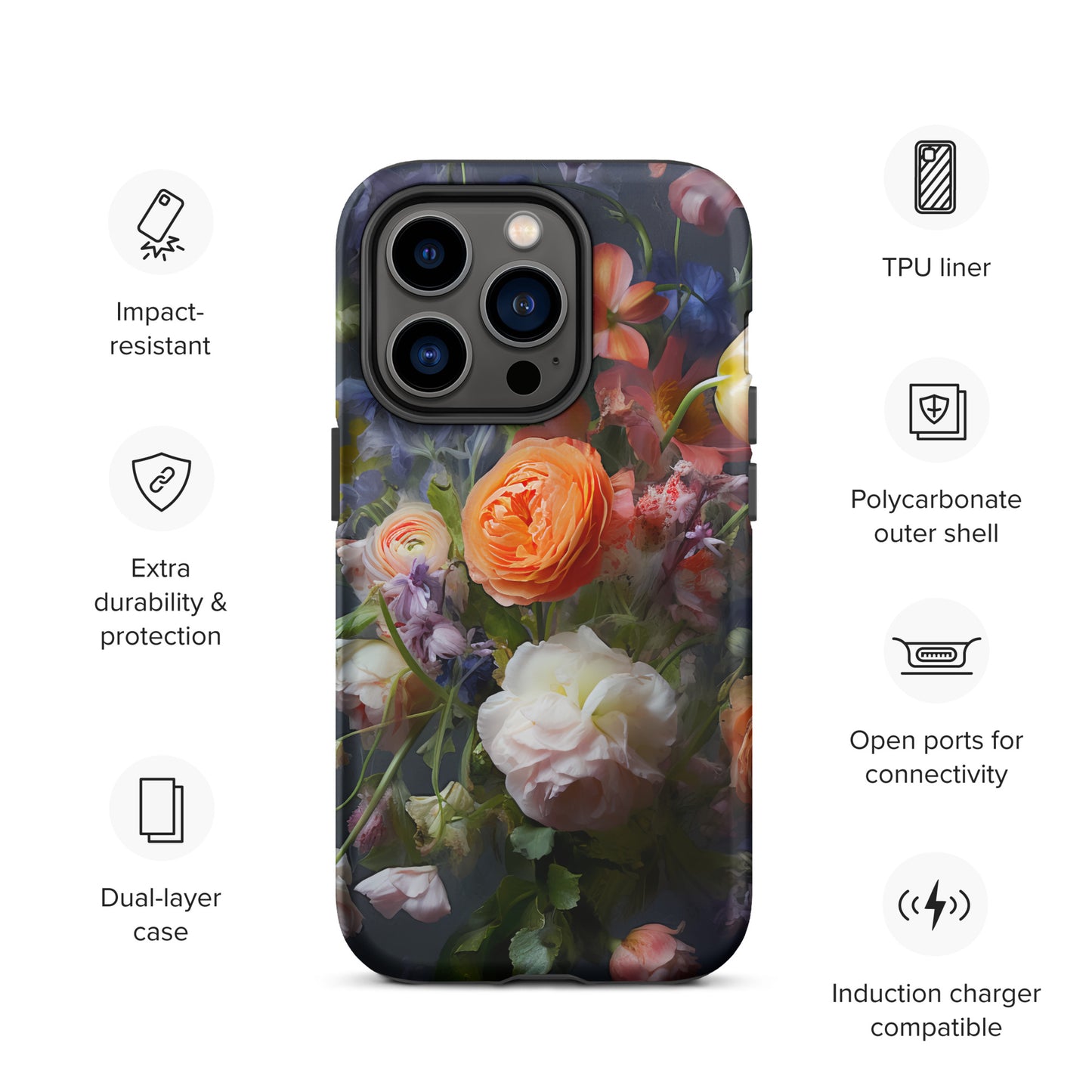 Tough Case for iPhone® Floral 1