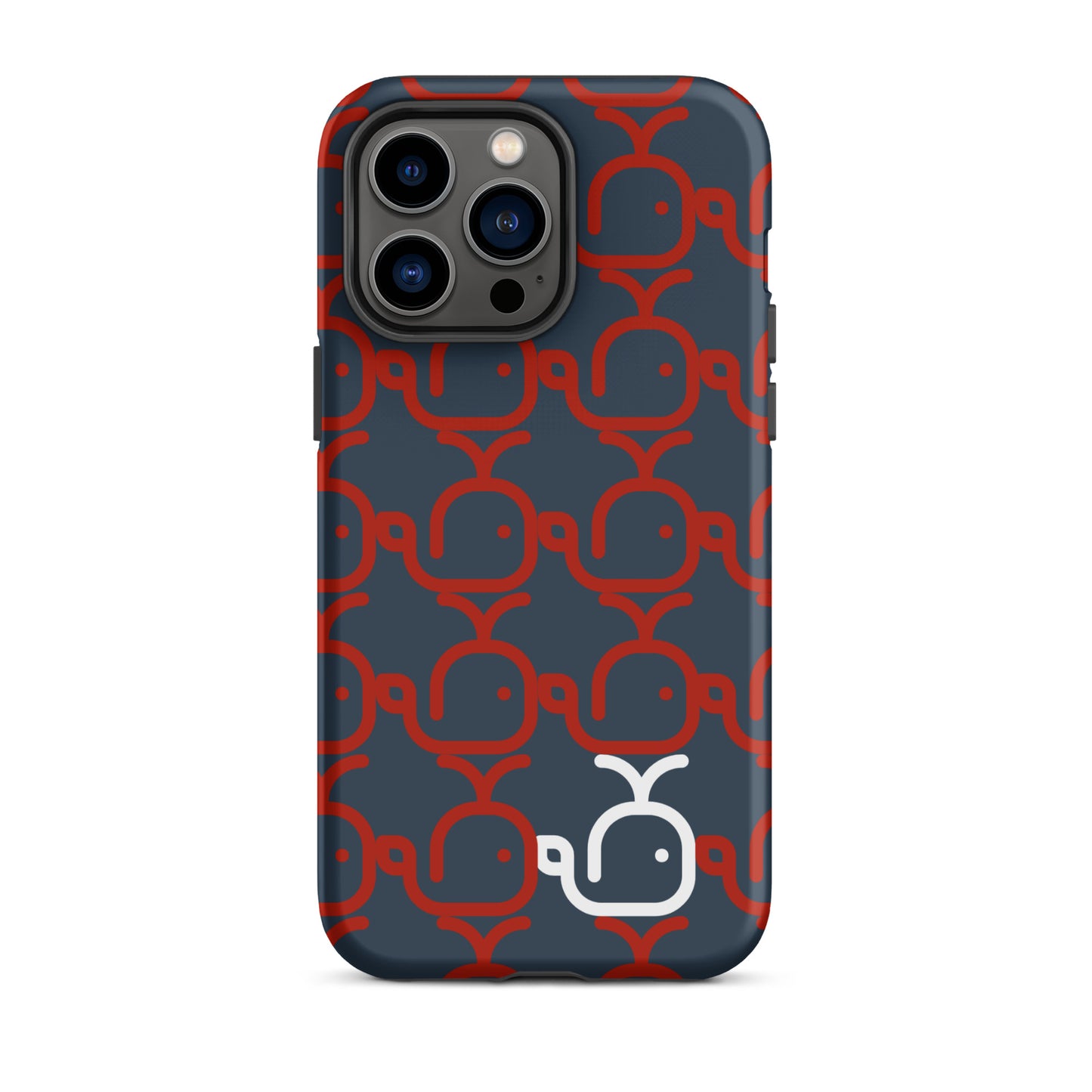 Tough Case for iPhone® Whales Red/Blue