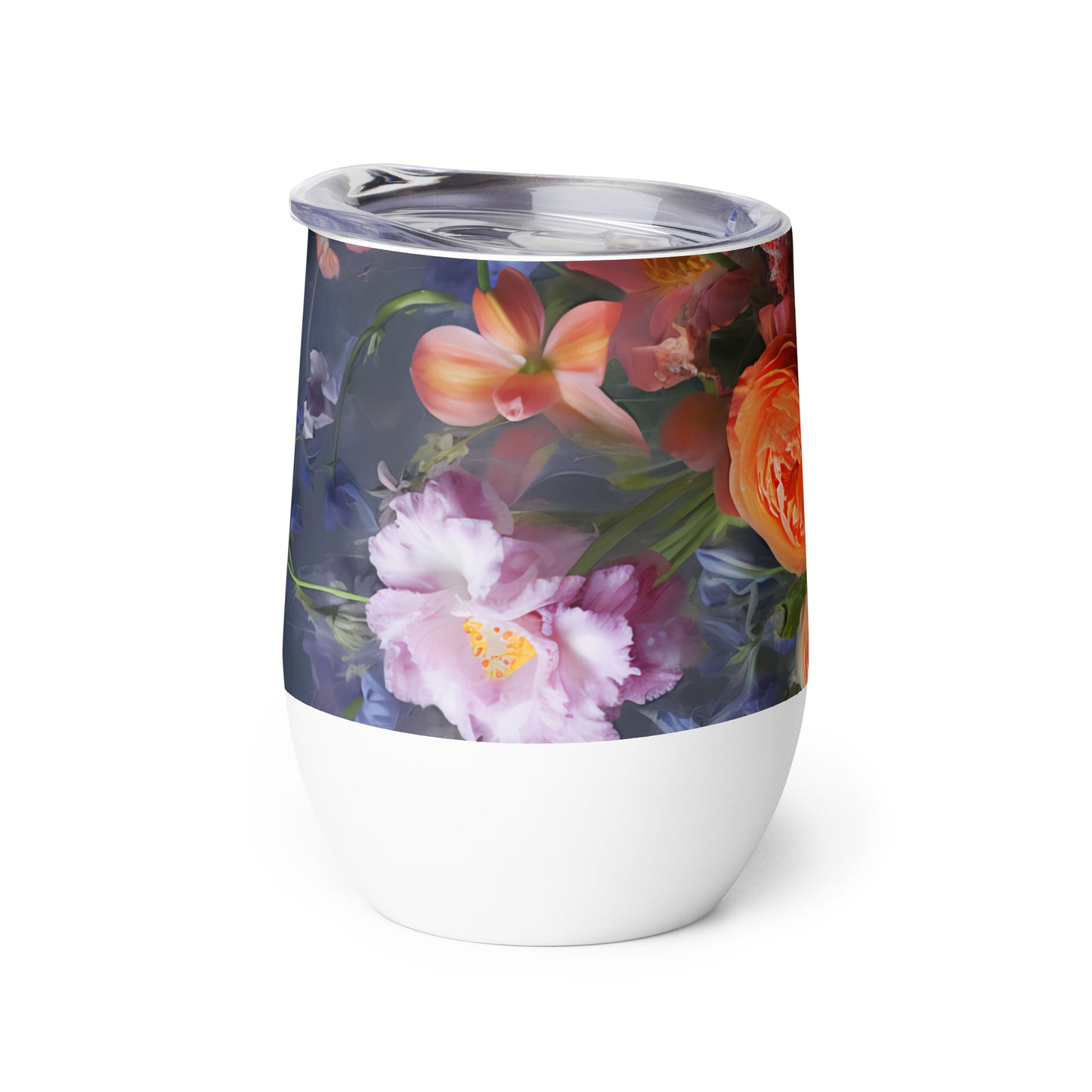 Wine tumbler Floral 1